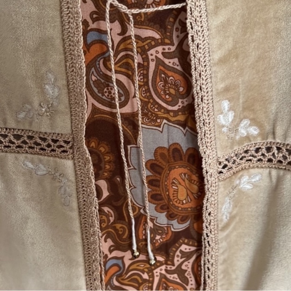NWT Golden Brown the Label Sand Velvet Jacket, Small - Picture 6 of 16
